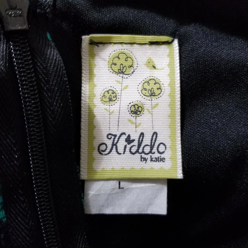 Kiddo by Katie dress Large polka dot print sleeveless fit & flare skater lined